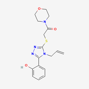 2-(4-allyl-5-{[2-(4-morpholinyl)-2-oxoethyl]thio}-4H-1,2,4-triazol-3-yl)phenol