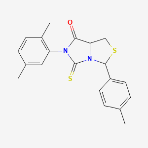 6-(2,5-dimethylphenyl)-3-(4-methylphenyl)-5-thioxotetrahydro-7H-imidazo[1,5-c][1,3]thiazol-7-one