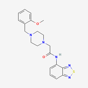 N-(2,1,3-BENZOTHIADIAZOL-4-YL)-2-{4-[(2-METHOXYPHENYL)METHYL]PIPERAZIN-1-YL}ACETAMIDE