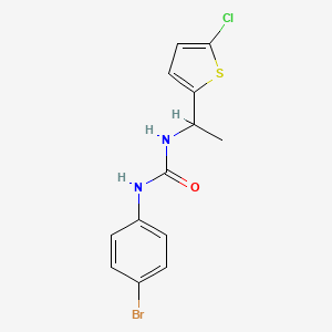 1-(4-Bromophenyl)-3-[1-(5-chlorothiophen-2-yl)ethyl]urea