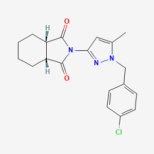 (3aR,7aS)-2-[1-(4-chlorobenzyl)-5-methyl-1H-pyrazol-3-yl]hexahydro-1H-isoindole-1,3(2H)-dione