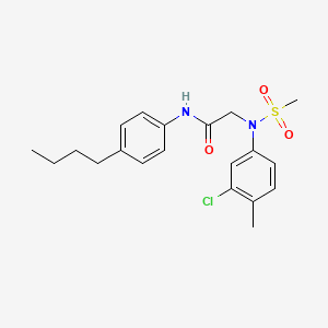 N~1~-(4-butylphenyl)-N~2~-(3-chloro-4-methylphenyl)-N~2~-(methylsulfonyl)glycinamide