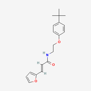 molecular formula C19H23NO3 B4782805 N-[2-(4-tert-butylphenoxy)ethyl]-3-(2-furyl)acrylamide 