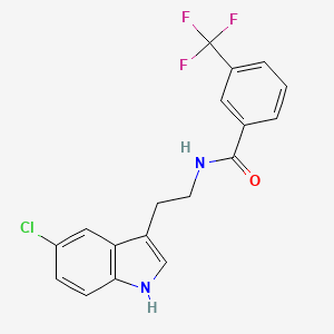 N-[2-(5-chloro-1H-indol-3-yl)ethyl]-3-(trifluoromethyl)benzamide