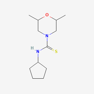 N-cyclopentyl-2,6-dimethyl-4-morpholinecarbothioamide