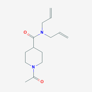 molecular formula C14H22N2O2 B4782860 1-ACETYL-NN-BIS(PROP-2-EN-1-YL)PIPERIDINE-4-CARBOXAMIDE 