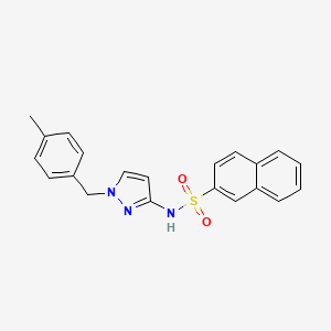 N-{1-[(4-METHYLPHENYL)METHYL]-1H-PYRAZOL-3-YL}NAPHTHALENE-2-SULFONAMIDE