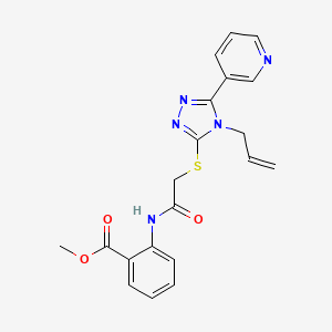 methyl 2-[({[4-(prop-2-en-1-yl)-5-(pyridin-3-yl)-4H-1,2,4-triazol-3-yl]sulfanyl}acetyl)amino]benzoate