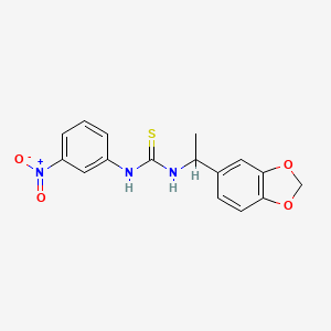 1-[1-(1,3-Benzodioxol-5-yl)ethyl]-3-(3-nitrophenyl)thiourea