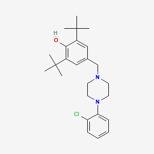 2,6-di-tert-butyl-4-{[4-(2-chlorophenyl)-1-piperazinyl]methyl}phenol