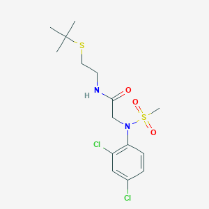 N~1~-[2-(tert-butylthio)ethyl]-N~2~-(2,4-dichlorophenyl)-N~2~-(methylsulfonyl)glycinamide