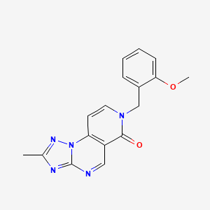 molecular formula C17H15N5O2 B4783103 7-(2-methoxybenzyl)-2-methylpyrido[3,4-e][1,2,4]triazolo[1,5-a]pyrimidin-6(7H)-one 