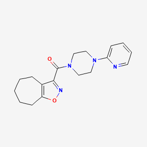 3-[(4-pyridin-2-ylpiperazin-1-yl)carbonyl]-5,6,7,8-tetrahydro-4H-cyclohepta[d]isoxazole