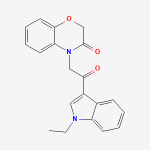 4-[2-(1-ethyl-1H-indol-3-yl)-2-oxoethyl]-2H-1,4-benzoxazin-3(4H)-one