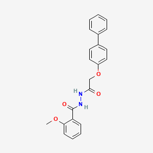 molecular formula C22H20N2O4 B4783164 N'-[(4-biphenylyloxy)acetyl]-2-methoxybenzohydrazide 