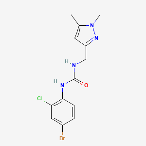 N-(4-bromo-2-chlorophenyl)-N'-[(1,5-dimethyl-1H-pyrazol-3-yl)methyl]urea