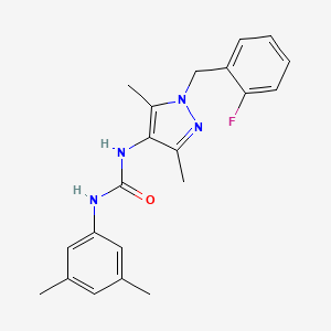 N-(3,5-dimethylphenyl)-N'-[1-(2-fluorobenzyl)-3,5-dimethyl-1H-pyrazol-4-yl]urea