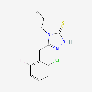 4-allyl-5-(2-chloro-6-fluorobenzyl)-4H-1,2,4-triazole-3-thiol