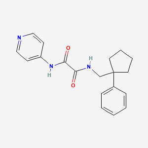 molecular formula C19H21N3O2 B4783319 N-[(1-phenylcyclopentyl)methyl]-N'-4-pyridinylethanediamide 