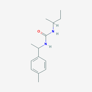 molecular formula C14H22N2O B4783323 N-(sec-butyl)-N'-[1-(4-methylphenyl)ethyl]urea 