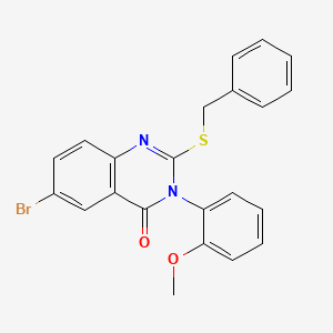 2-(benzylthio)-6-bromo-3-(2-methoxyphenyl)-4(3H)-quinazolinone