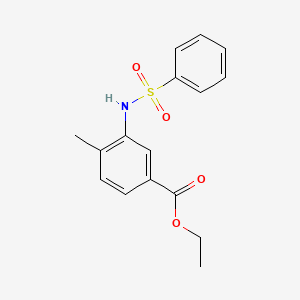 ethyl 4-methyl-3-[(phenylsulfonyl)amino]benzoate