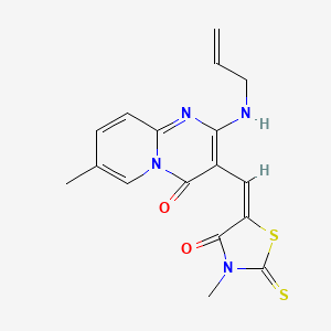 2-(allylamino)-7-methyl-3-[(3-methyl-4-oxo-2-thioxo-1,3-thiazolidin-5-ylidene)methyl]-4H-pyrido[1,2-a]pyrimidin-4-one