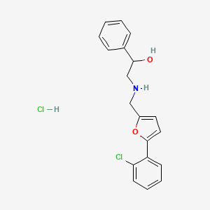 2-({[5-(2-chlorophenyl)-2-furyl]methyl}amino)-1-phenylethanol hydrochloride