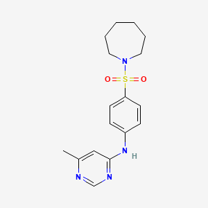 N-[4-(azepan-1-ylsulfonyl)phenyl]-6-methylpyrimidin-4-amine