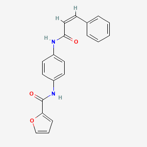 molecular formula C20H16N2O3 B4783546 N-[4-(cinnamoylamino)phenyl]-2-furamide 