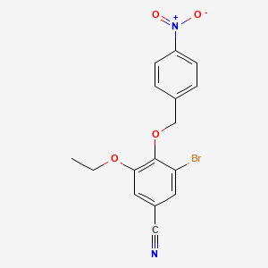 3-bromo-5-ethoxy-4-[(4-nitrobenzyl)oxy]benzonitrile