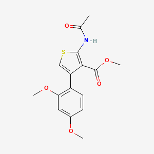 Methyl 2-(acetylamino)-4-(2,4-dimethoxyphenyl)thiophene-3-carboxylate