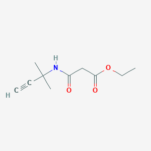 ethyl 3-[(1,1-dimethylprop-2-yn-1-yl)amino]-3-oxopropanoate