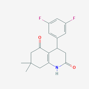 4-(3,5-difluorophenyl)-7,7-dimethyl-4,6,7,8-tetrahydro-2,5(1H,3H)-quinolinedione