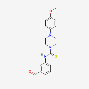 N-(3-acetylphenyl)-4-(4-methoxyphenyl)-1-piperazinecarbothioamide