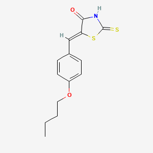 (5Z)-5-[(4-butoxyphenyl)methylidene]-2-sulfanylidene-1,3-thiazolidin-4-one