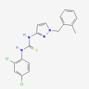 N-(2,4-dichlorophenyl)-N'-[1-(2-methylbenzyl)-1H-pyrazol-3-yl]thiourea