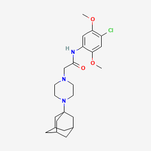 2-[4-(1-adamantyl)-1-piperazinyl]-N-(4-chloro-2,5-dimethoxyphenyl)acetamide