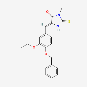 5-[4-(benzyloxy)-3-ethoxybenzylidene]-3-methyl-2-thioxo-4-imidazolidinone