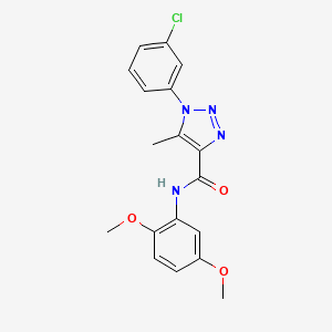 1-(3-chlorophenyl)-N-(2,5-dimethoxyphenyl)-5-methyl-1H-1,2,3-triazole-4-carboxamide