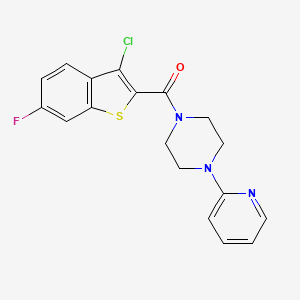 1-[(3-chloro-6-fluoro-1-benzothien-2-yl)carbonyl]-4-(2-pyridinyl)piperazine