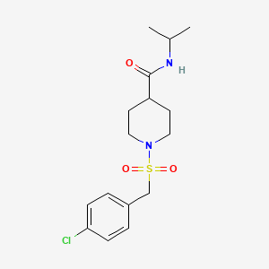 1-[(4-chlorobenzyl)sulfonyl]-N-isopropyl-4-piperidinecarboxamide