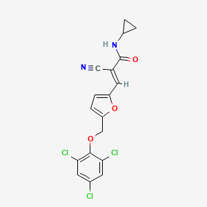 2-cyano-N-cyclopropyl-3-{5-[(2,4,6-trichlorophenoxy)methyl]-2-furyl}acrylamide