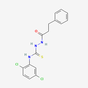 N-(2,5-dichlorophenyl)-2-(3-phenylpropanoyl)hydrazinecarbothioamide