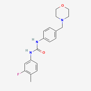 N-(3-fluoro-4-methylphenyl)-N'-[4-(4-morpholinylmethyl)phenyl]urea