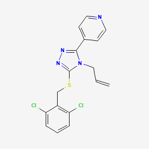 4-{4-allyl-5-[(2,6-dichlorobenzyl)thio]-4H-1,2,4-triazol-3-yl}pyridine