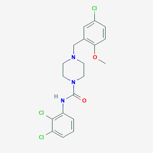 4-(5-chloro-2-methoxybenzyl)-N-(2,3-dichlorophenyl)-1-piperazinecarboxamide