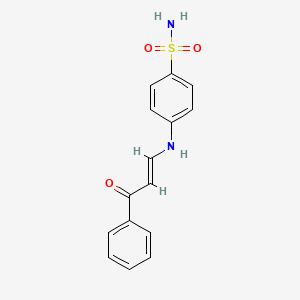 4-[(3-oxo-3-phenyl-1-propen-1-yl)amino]benzenesulfonamide