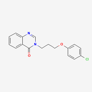 molecular formula C17H15ClN2O2 B4783835 3-[3-(4-chlorophenoxy)propyl]-4(3H)-quinazolinone 