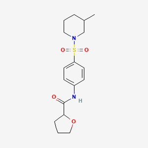 N-{4-[(3-methyl-1-piperidinyl)sulfonyl]phenyl}tetrahydro-2-furancarboxamide